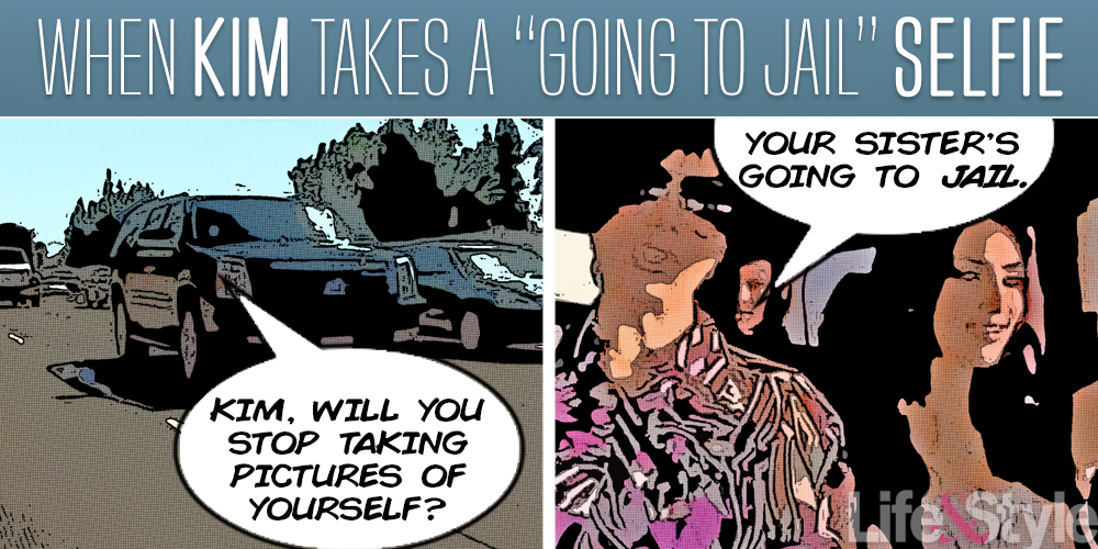 going to jail selfie