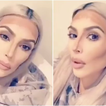 Kim kardashian snapchat contour