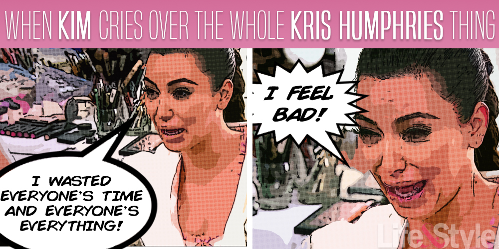 kim ugly cries over kris humphries