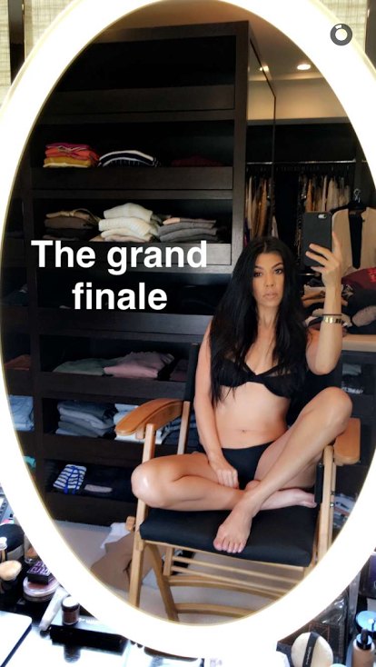 kourtney kardashian snapchat
