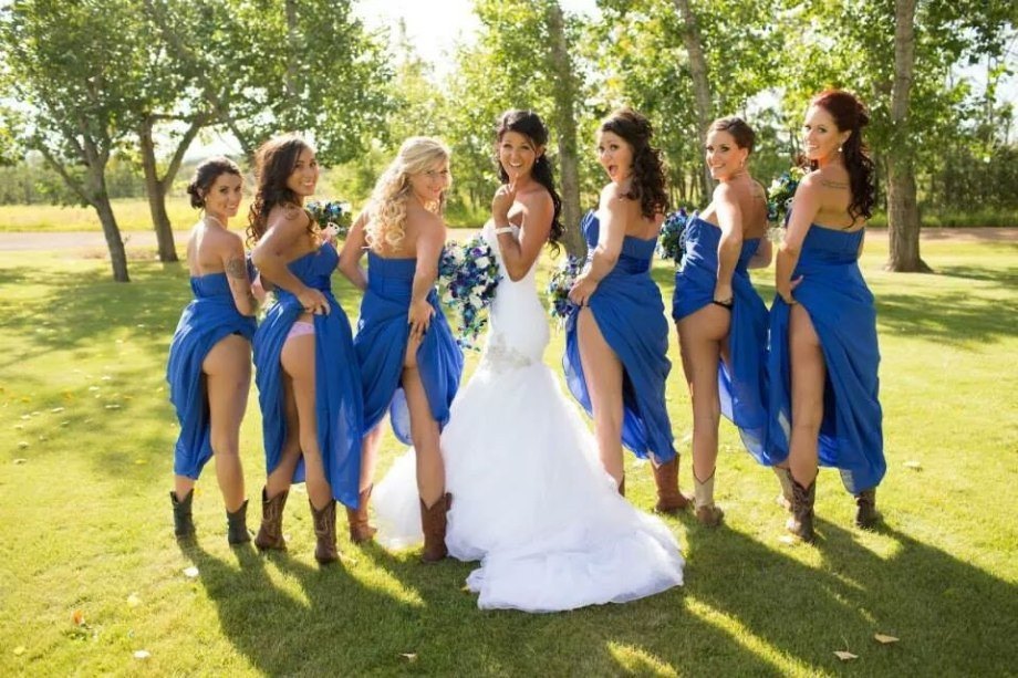 Bridesmaids bare butts 2