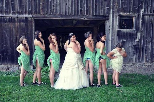 Bridesmaids bare butts 3