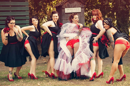 Bridesmaids bare butts 4