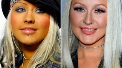 Christina aguilera face piercings