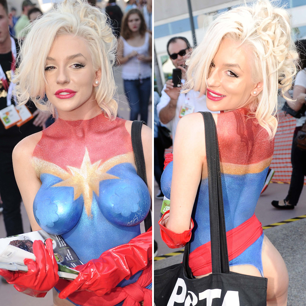 Celebrity Body Paint Porn - Body Paint Halloween Costumes: Celebrities Dare to Bare It All