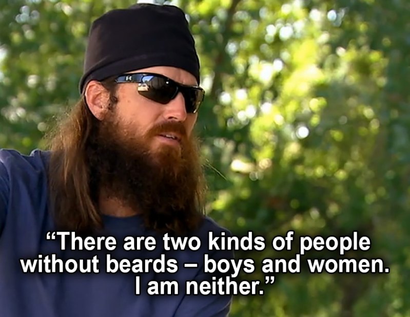 Jase duck dynasty beard quote 10