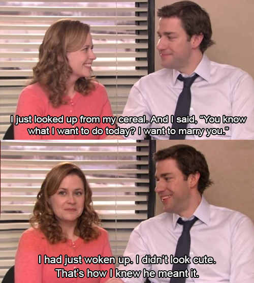 Jim and pam the office 9