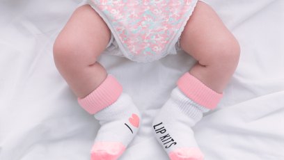 Kylie jenner i love lip kits baby socks