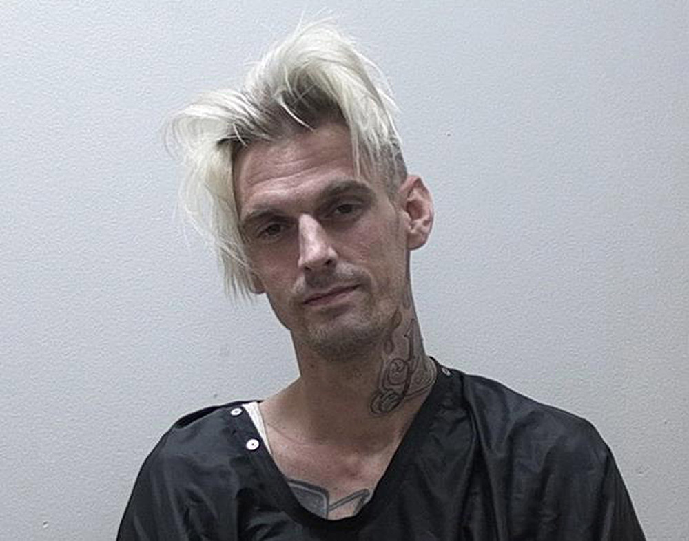 aaron carter mug shot getty