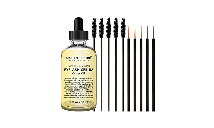 Castor oil lash serum beauty