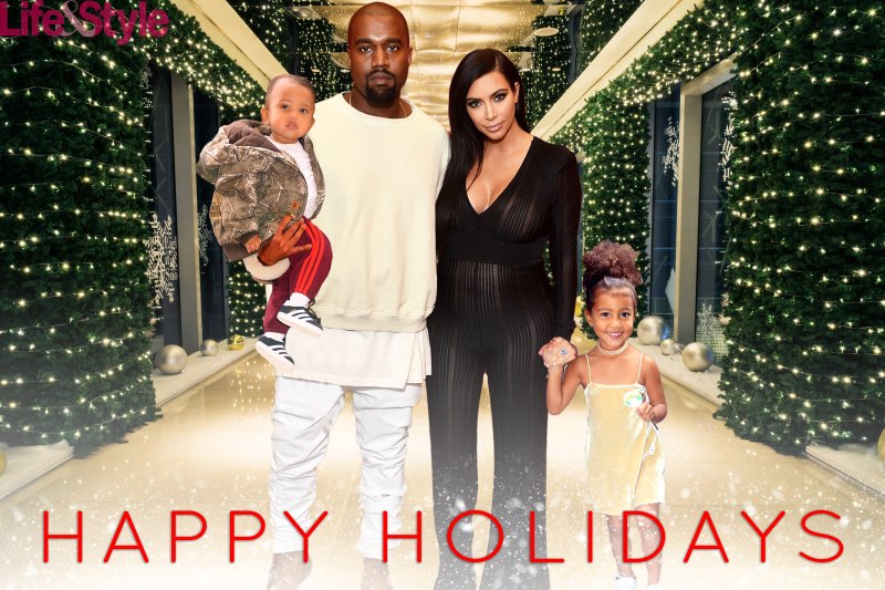 Kardashian xmas card kim