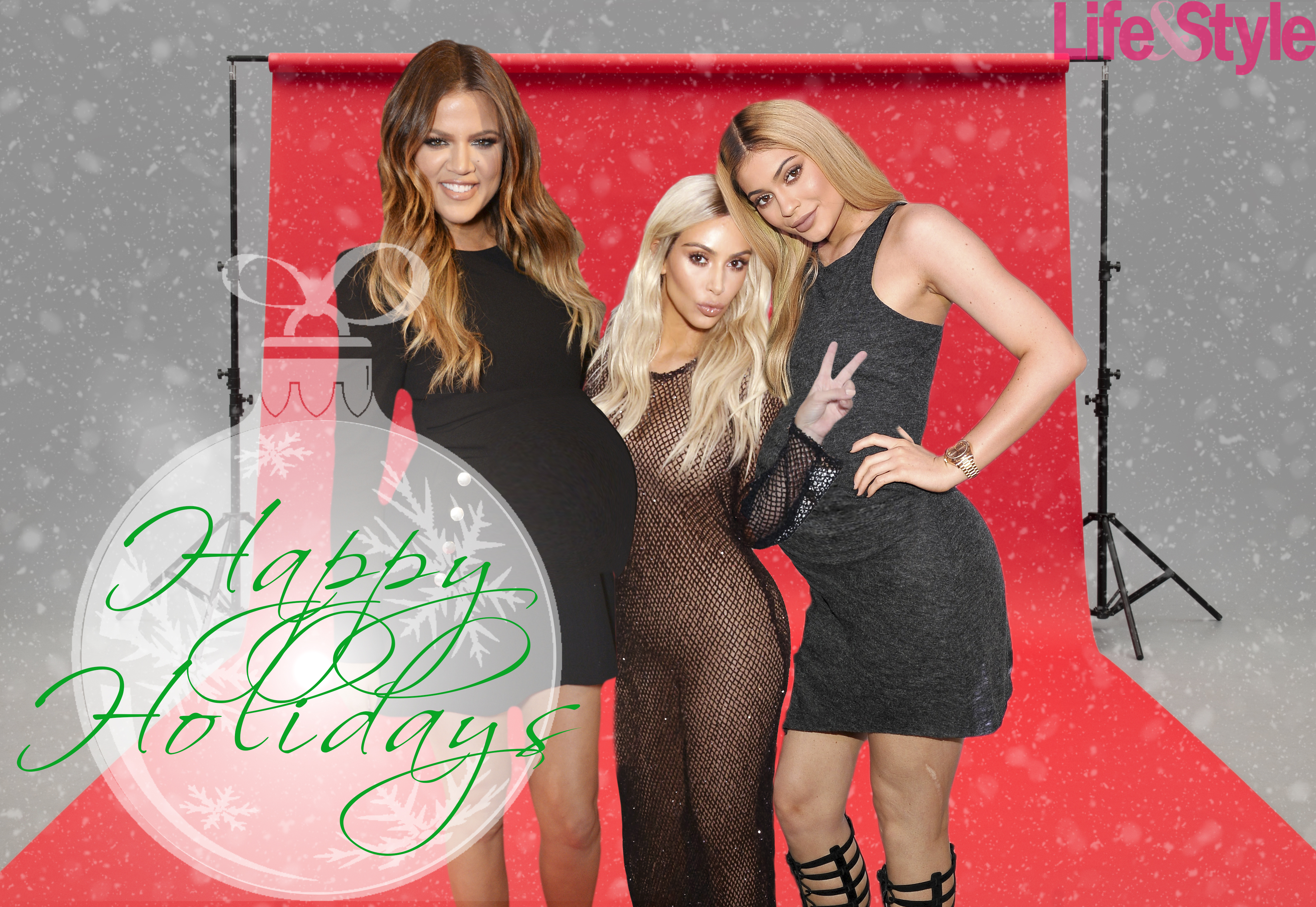 Kardashian xmas cards pregnant