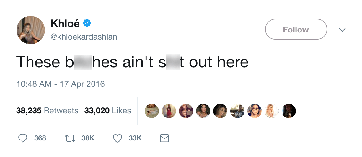 khlo&eacute; kardashian tweets