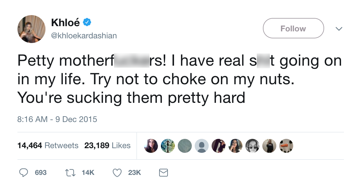 khlo&eacute; kardashian choke