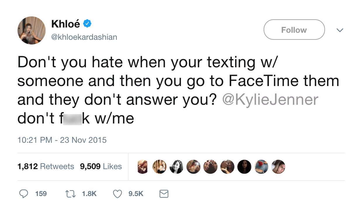 khlo&eacute; kardashian kylie jenner twitter