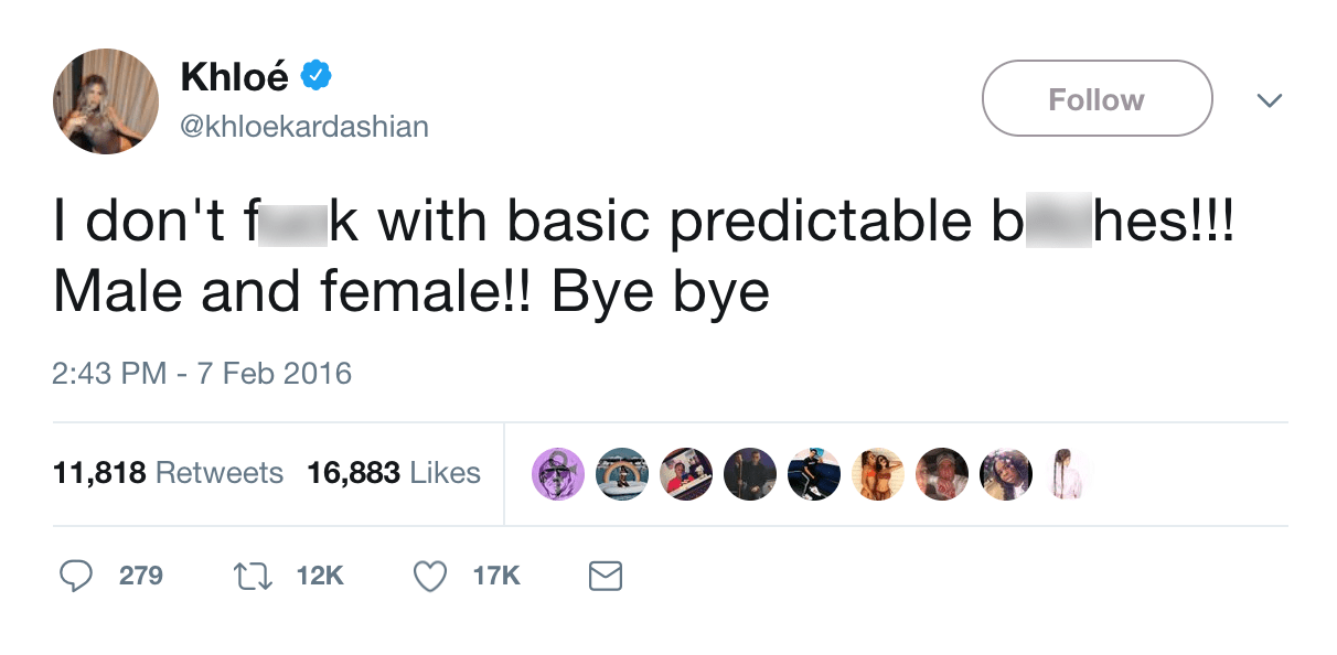 khlo&eacute; kardashian twitter clap back