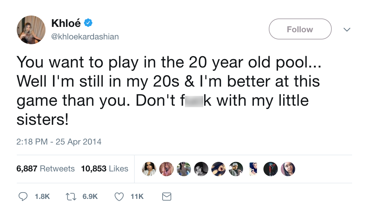 khlo&eacute; kardashian twitter feud