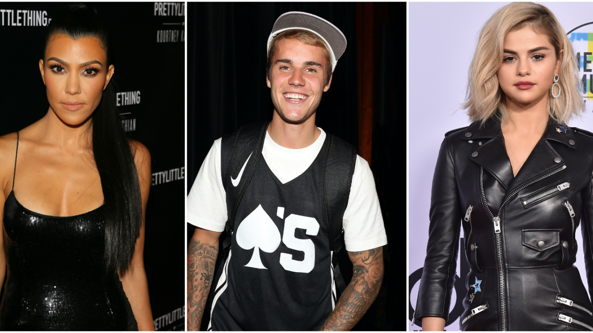 Kourtney kardashian justin bieber selena gomez