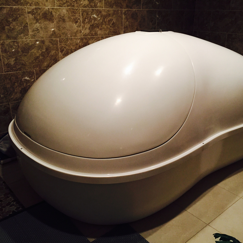 Residential float tank goop