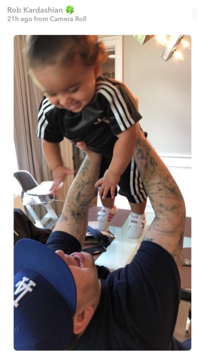 rob kardashian dream's birthday snapchat