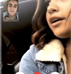 Selena gomez and justin bieber facetime