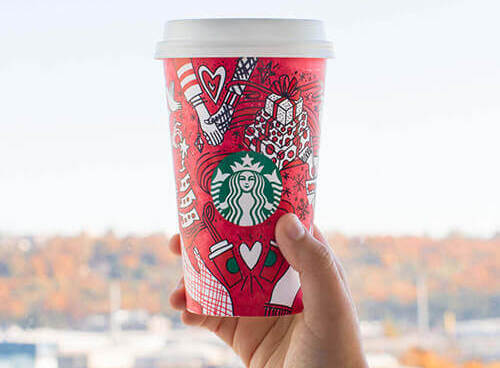 Starbucks holiday cups