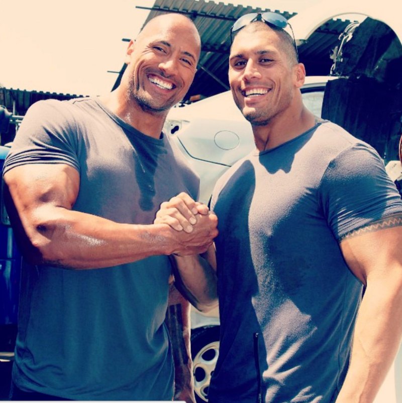 The rock tanoai reed stunt double