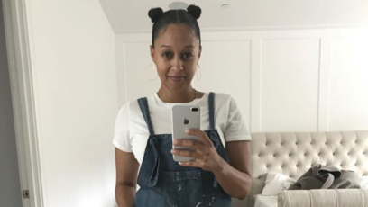 Tia mowry pregnant baby bump