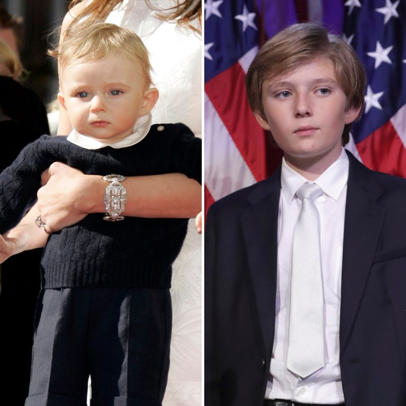 Barron trump then now