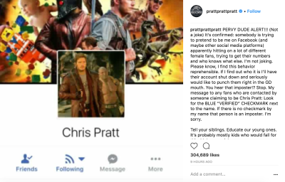 chris pratt - instagram chris pratt - instagram