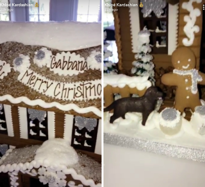 khloe kardashian gingerbread house