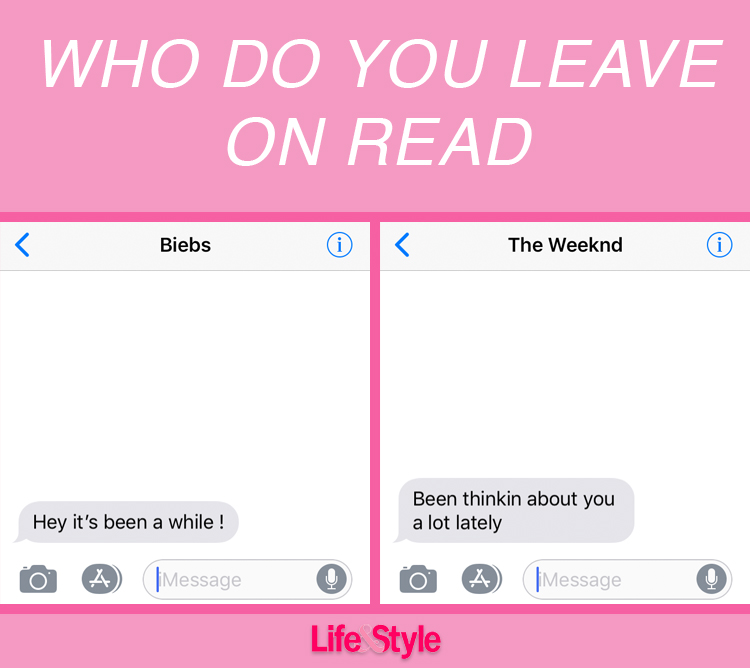 Leave on read justin weeknd