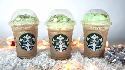 Starbucks christmas tree frappucino