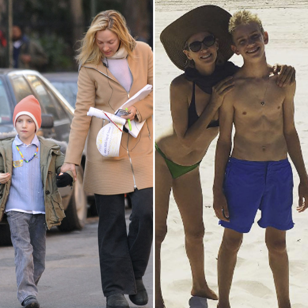 Uma thurman son levon