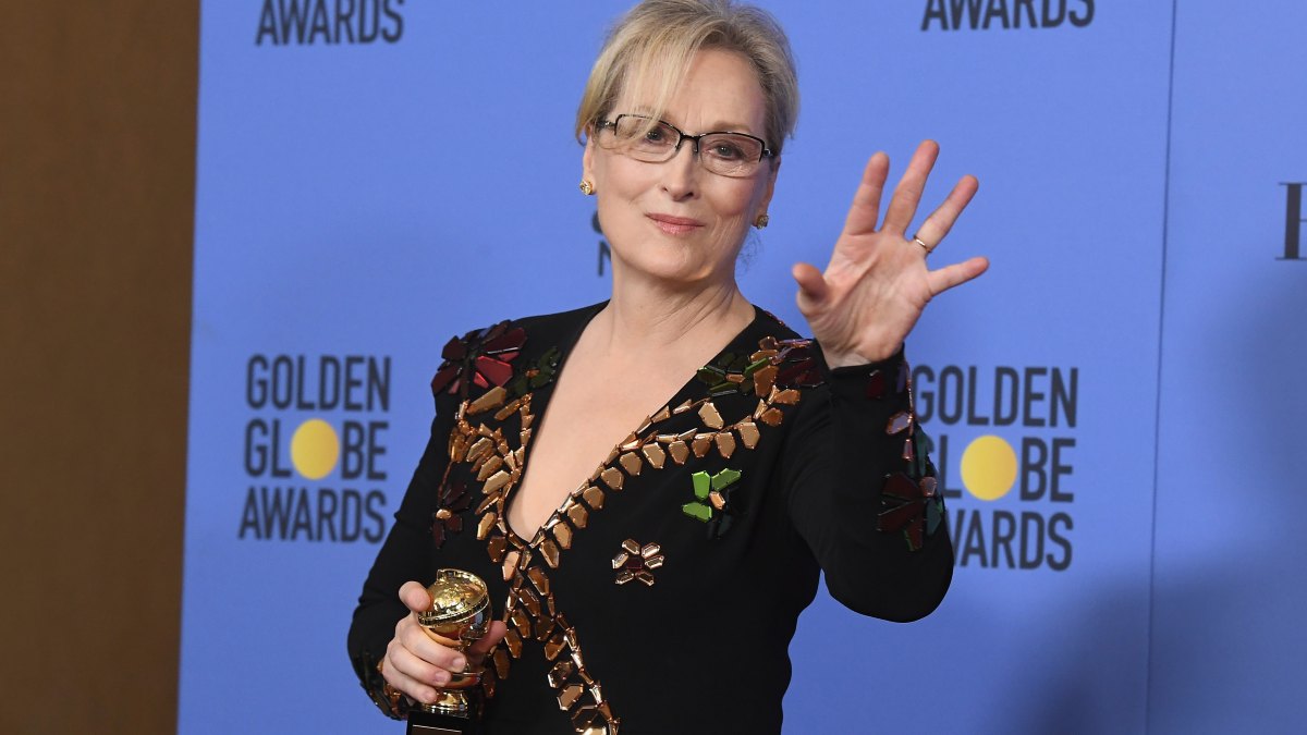 Women in black at the golden globes