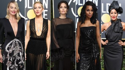 Black golden globes