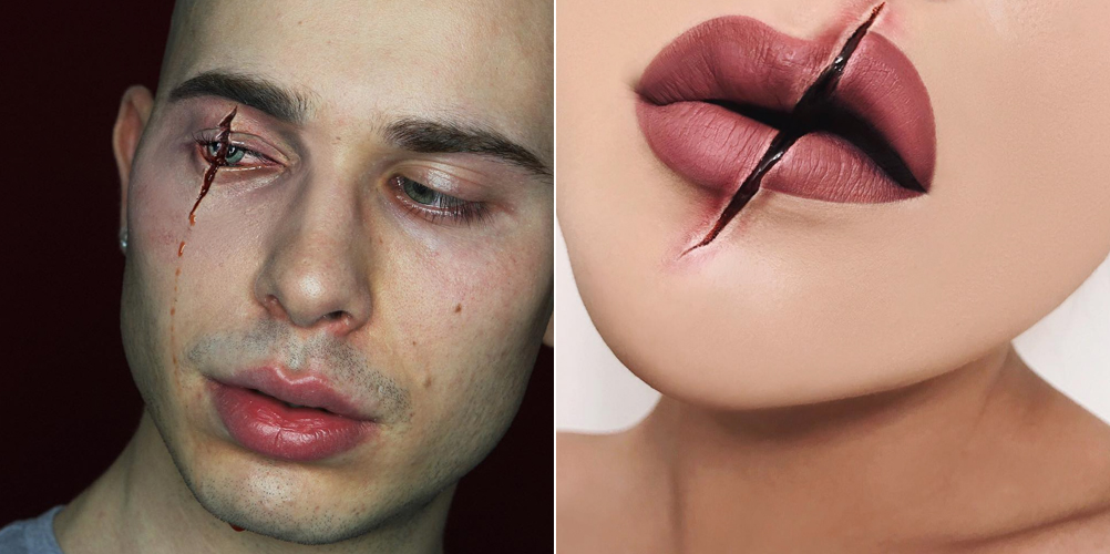 Body horror makeup