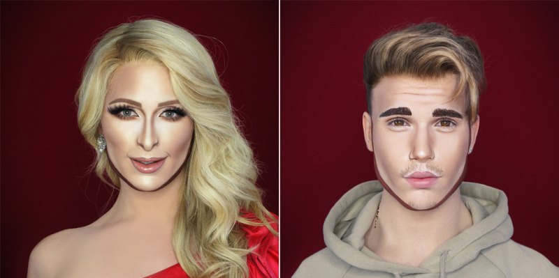 Celeb transformations makeup