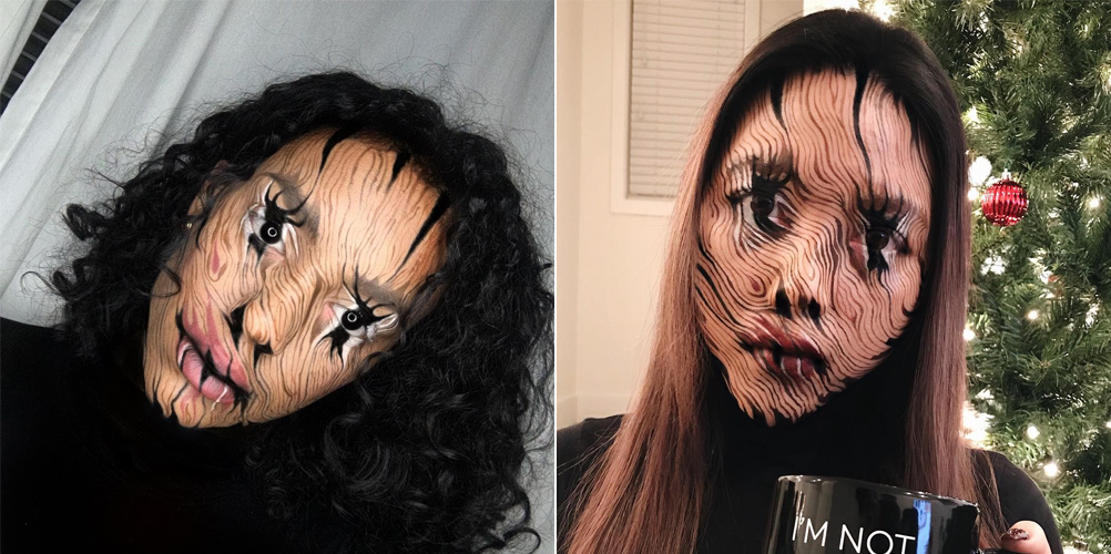 Distorted makeup