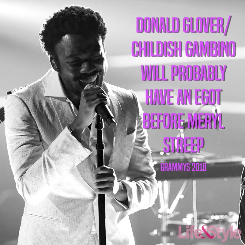 Donald glover grammys 2018 it