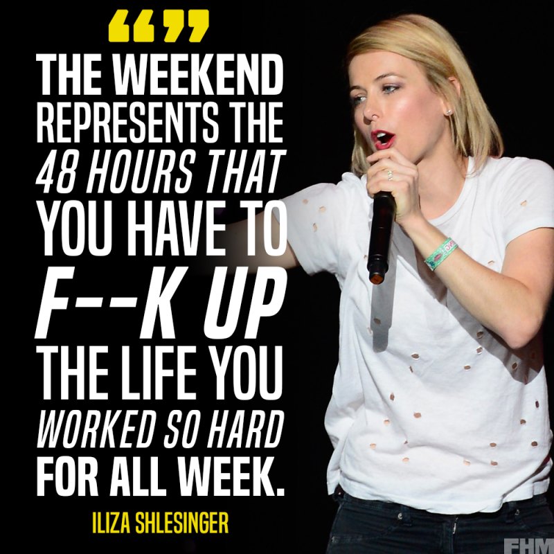 Ilizashlesinger joke fhm