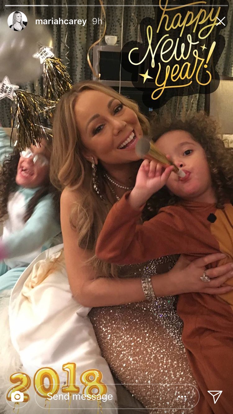 mariah carey new year's eve instagram