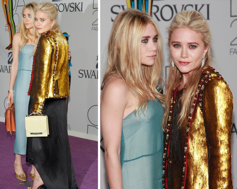 Mary kate olsen gold coat