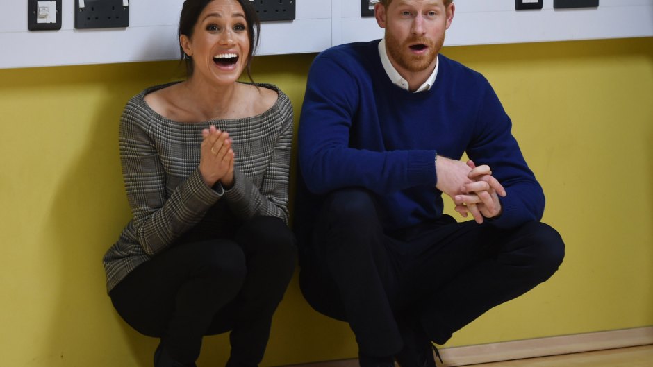 Harry and Meghan laughing together