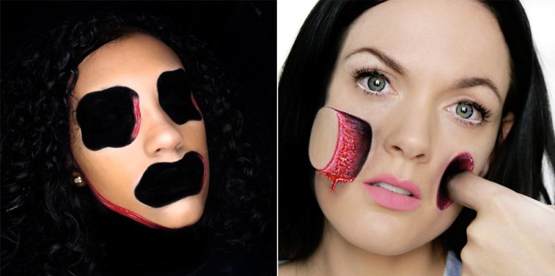 Optical illusions makeup