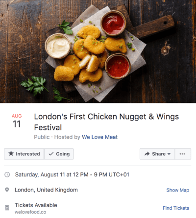 chicken nugget festival facebook