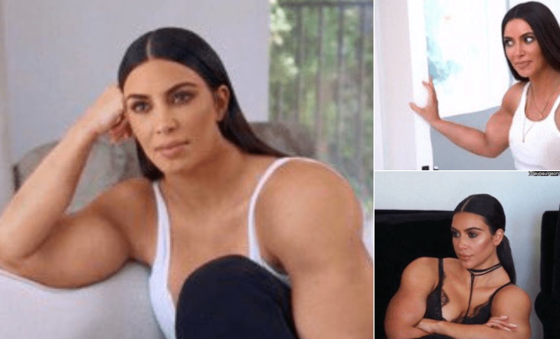 Kim kardashian muscles