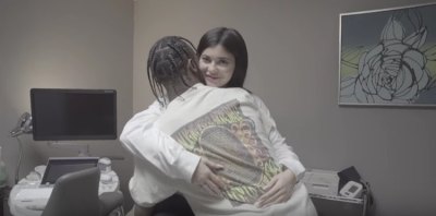 kylie and travis baby video