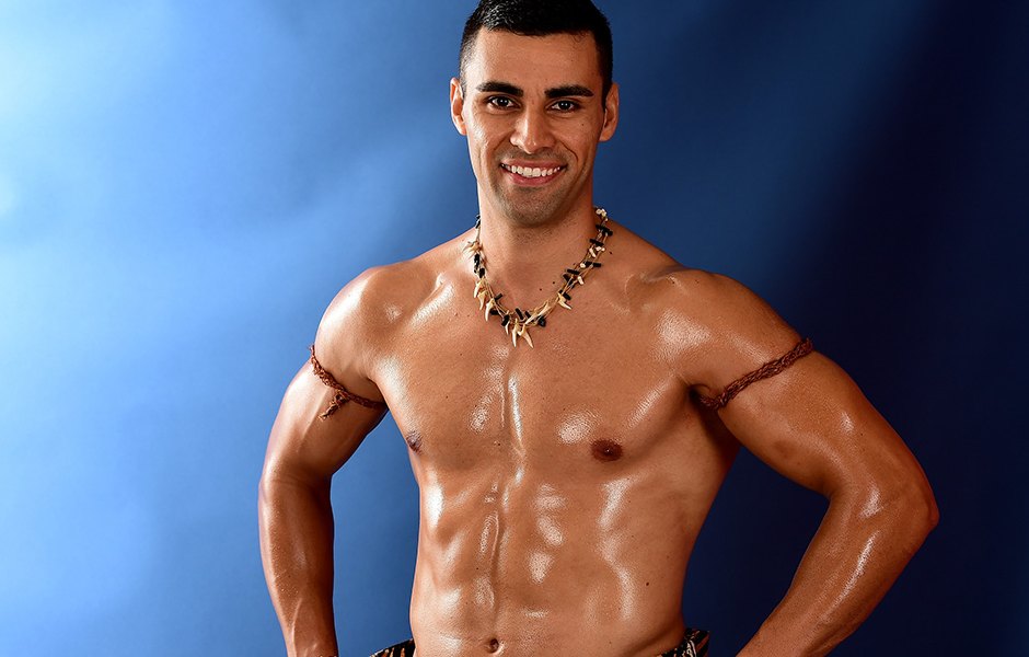 Tongan flag bearer