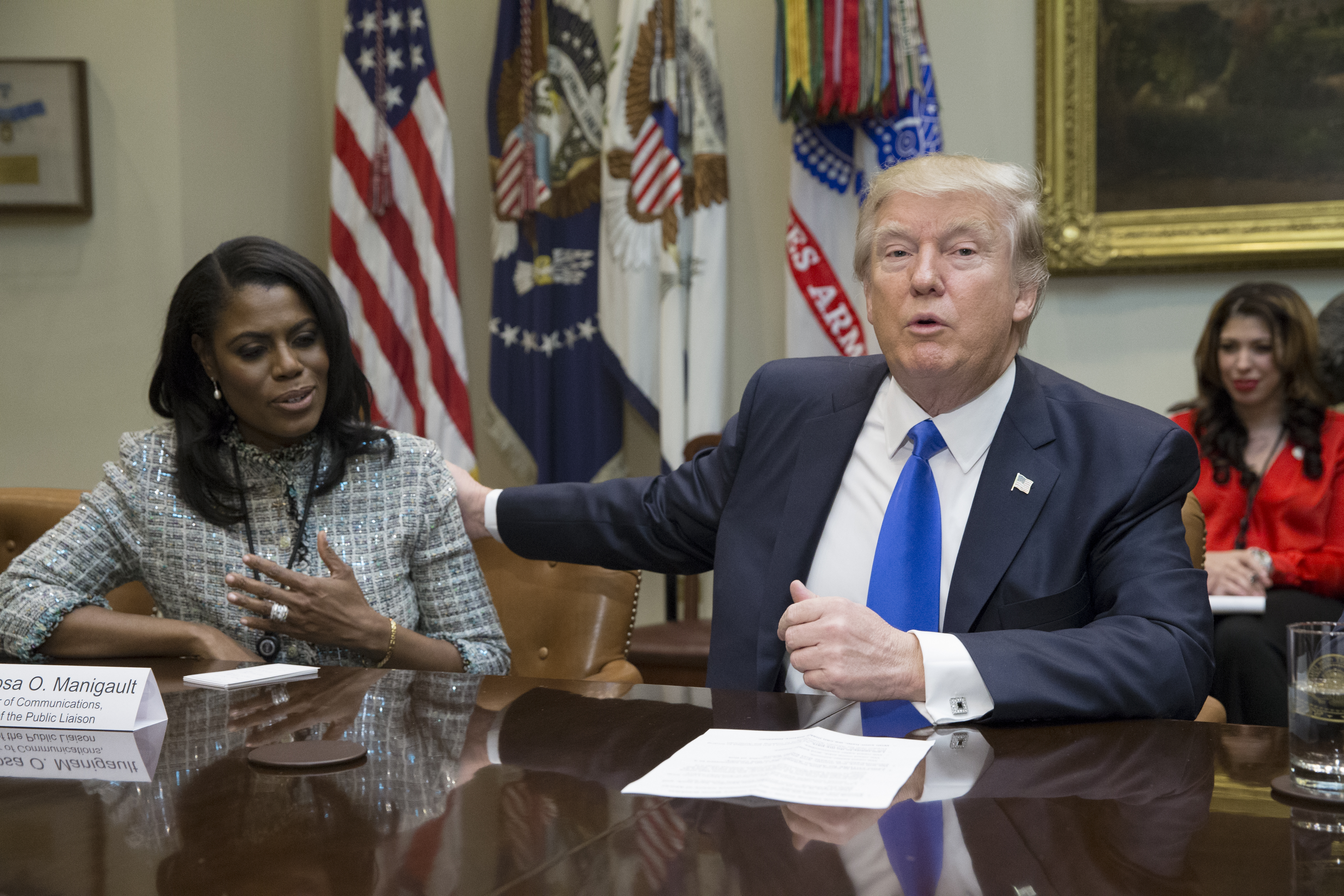 trump omarosa - getty